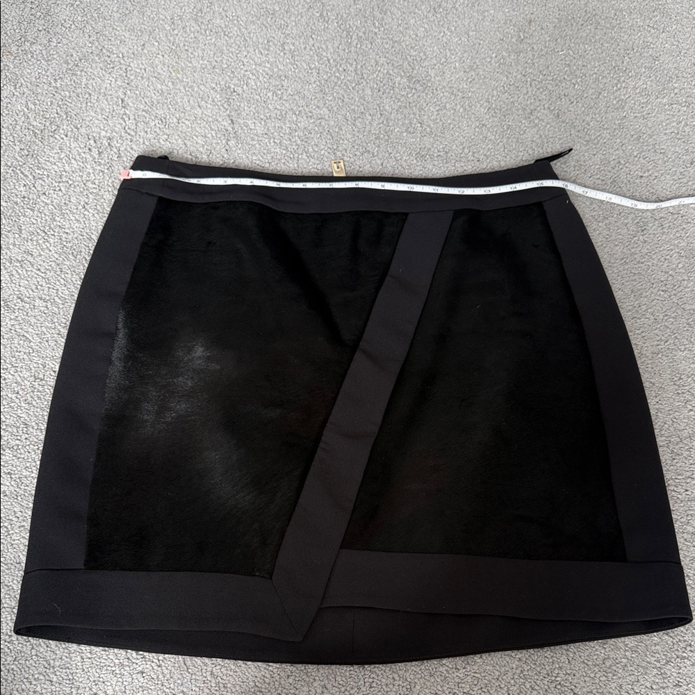 Ted Baker Black Mini Skirt with Panel Accent